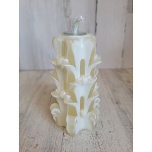 Vintage wax white ribbon oil diffuser Xmas home decor figure unique